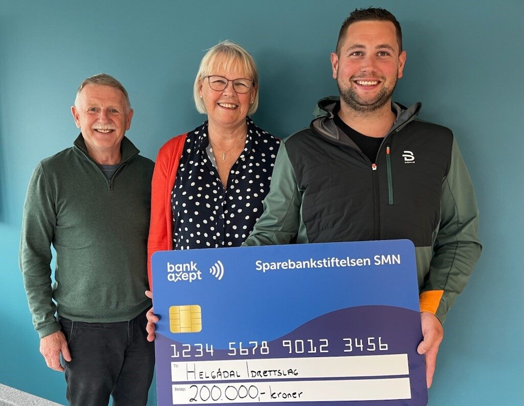 Featured image for 200.000 kroner til Helgådal Idrettslag